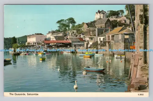 R811286 Salcombe. Der Kai. E. T. W. Dennis. Scarborough. PM. South Devon. 1