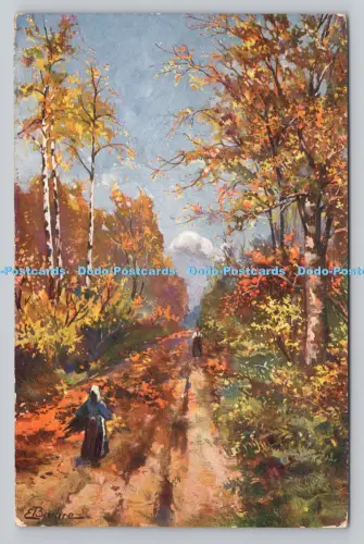 R809242 Frau im Wald. E. Brehre. Th. E. L. Serie. 1057. PM. Walworth. 190