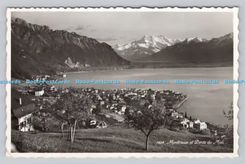 R811293 Montreux et Dents du Midi. Perrochet. Lausanne. 1953