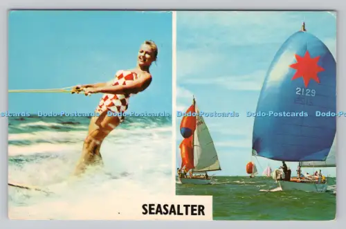 R809244 Seasalter. Surfen. Gedruckt in Großbritannien. Multi View