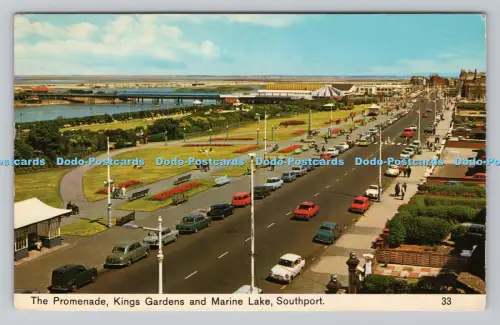 R807524 Southport. King Gardens und Marine Lake. Die Promenade. Bamforth. Holmfi