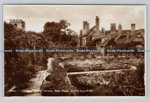 R809246 Stratford auf Avon. Shakespeare Knotengarten. Platz neu. E. A. Sweetman. T