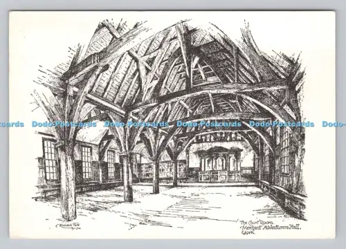 R811299 York. Merchant Adventures Hall. Der Gerichtssaal. E. Ridsdale Tate