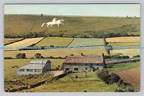 R809249 Osmington. Weymouth. Der weiße Reiter. Plastichrome von Colourpicture.