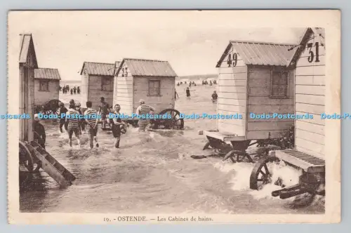 R805941 Ostende. Les Cabines de Bains. Lebon