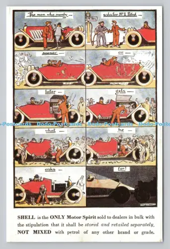 R811306 Shell ist der einzige Motor Spirit. Shell Postkarten. Shell U.K. Multi View