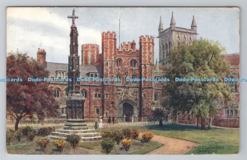 R805958 Cambridge. St. John College Gate. J. Salmon. Sevenoaks. England. A.R.Q