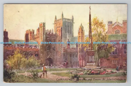 R805960 Cambridge. Gateway und Tower. St. John College. stecken. Oilette. Serie. Ich