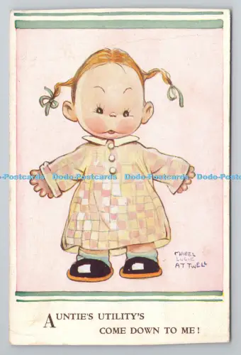 R805963 Aunties Utility Come Down To Me. Valentinstag. Mabel Lucie Attwell