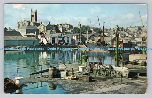 R807552 Hafen und Pfarrkirche von Penzance. Plastichrome von Colourpicture. Norwi