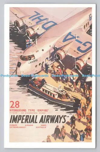 R807554 Imperial Airways. 28 Hydravionen Typ Empire. Poster der British Airline. Dal