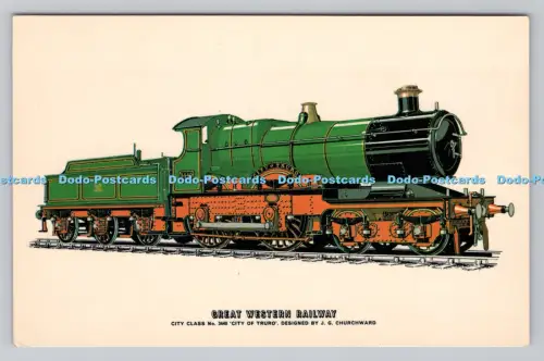 R811328 Great Western Railway. City Class No. 3440. Stadt Truro. Fine Art Lith