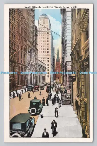 R807559 New York. Wall Street. Blick nach Westen. Irving Underhill. Haberman. H.W.H