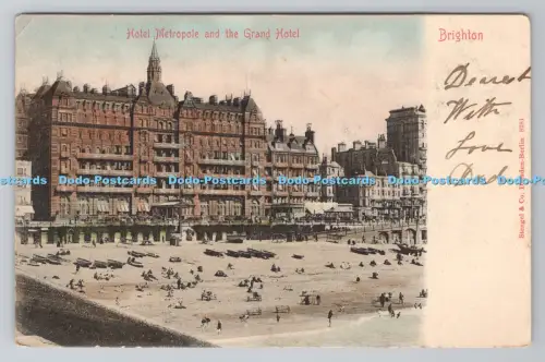 R806002 Brighton. Hotel Metropole und das Grand Hotel. Stengel. Dresden. Berlin.
