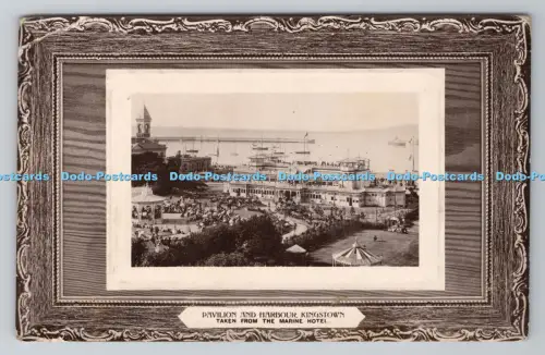 R806006 Kingstown. Pavillon und Hafen. Entnommen aus dem Marine Hotel. Echtfoto