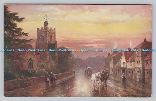 R809316 Blick auf die Straße. Schloss. Häuser. W. McK. London. The Artistic Series