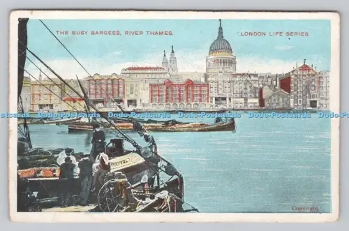 R807600 The Busy Barges. Themse. Serie D. und D. G. London Life. PM. Bri