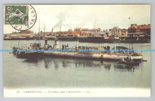 R806011 Cherbourg. Torpilleur Dans l Avant Port. LL. 19