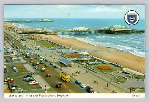 R811374 Brighton. Musikpavillon West und Palace Piers. Elgate Postkarten