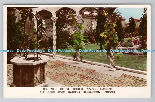 R806012 London. Kensington. The Derry Roof Gardens. Der Brunnen der heiligen Theresia. Spa