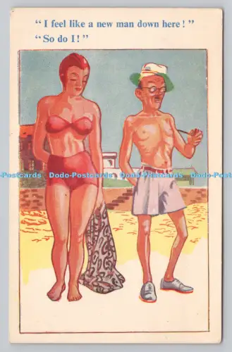 R811399 Ich fühle mich hier unten wie ein neuer Mann. Girlande Rudolf. England