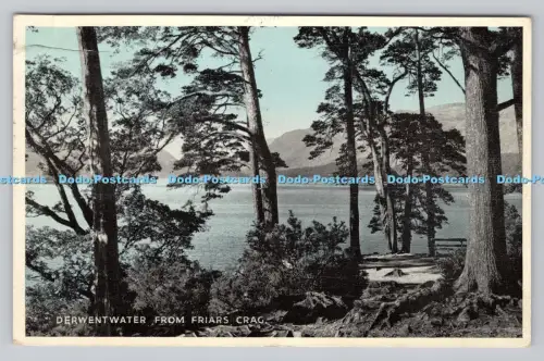 R811409 Derwentwater From Friars Crag. Sanderson und Dixon. PM. Keswick. Cumberl