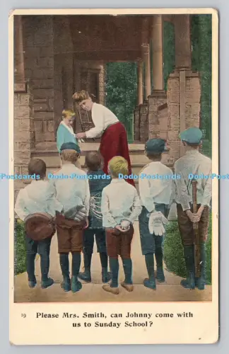 R807643 Bitte Mrs. Smith kann Johnny mit uns zur Sonntagsschule kommen. H.G.L