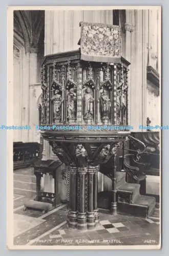 R807648 Bristol. St. Mary Redcliffe. Die Kanzel. Harvey Barton. RP