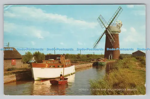 R811421 Horsey Staithe and Mill. Norfolk Broads. J. Salmon. Sevenoaks. 1974