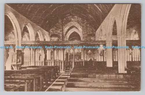 R807649 Kathedrale unbekannt. Innenraum. E. Craze. Post. Dunster. Britischer Mann