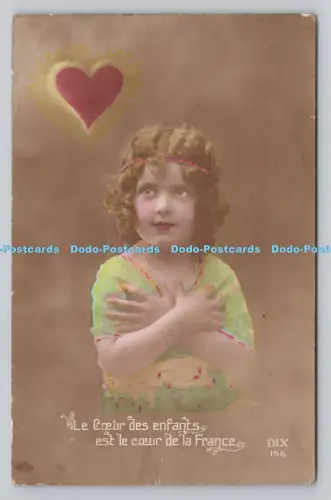 R811424 Mädchen mit Herz. DIX. Tirage Bromure. G. Pirrot