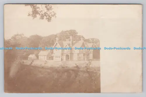 R809371 unbekanntes Haus. Postkarte