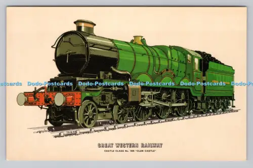 R811426 Great Western Railway. Schlossklasse Nr. 7029. Clun Castle. Fine Art Lith
