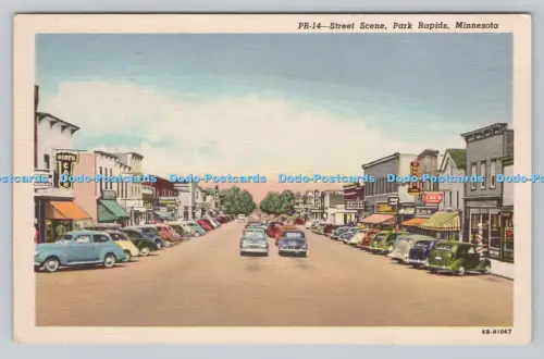 R809381 Minnesota. Straßenszene. Park Rapids. Northern Minnesota Novelties. C.T