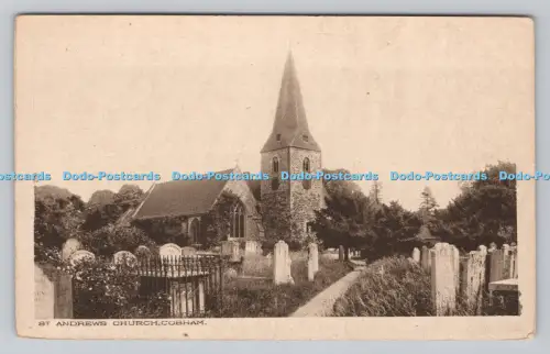 R811437 Cobham. Andreaskirche. G. C. Garantie. Das Siegel des künstlerischen R. A. Br