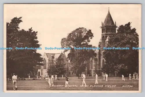 R809383 Rugbyschule von Spielfeldern. Valentinstag. Sepiatyp