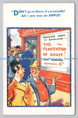 R809386 Geh da nicht rein. Es ist ein Schwindel. Alles, was ich sah, war ein Apfel. H.B. Ganzes B