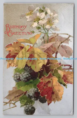 R809390 Geburtstagsgruß. Blumen. Wildt und Kray. London. Serie. 810. 1910