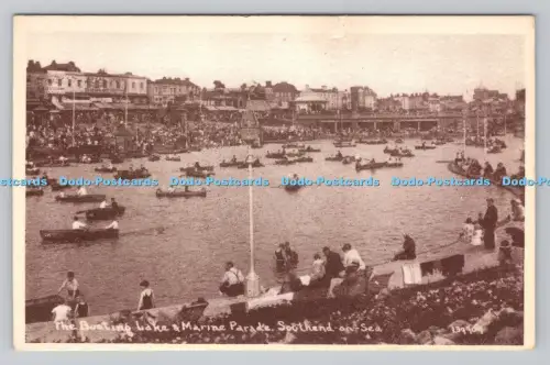 R809444 Southend on Sea. Der Bootssee und die Marineparade. B.P