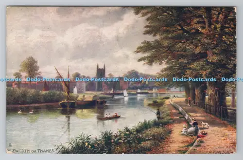 R806139 Isleworth an der Themse. Die malerische Themse. stecken. Oilette. 7121