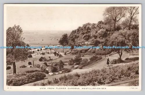 R809471 Westcliff on Sea. Blick vom Blumengarten. Tuck