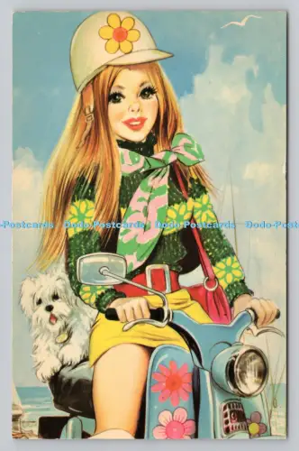 R809474 Mädchen mit Hund. Bamforth. Holmfirth. Yorkshire. Taylor Tots Serie. Nr. K