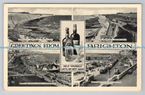 R806168 Grüße aus Brighton. Volks Electric Railway Station. Madeira Drive.