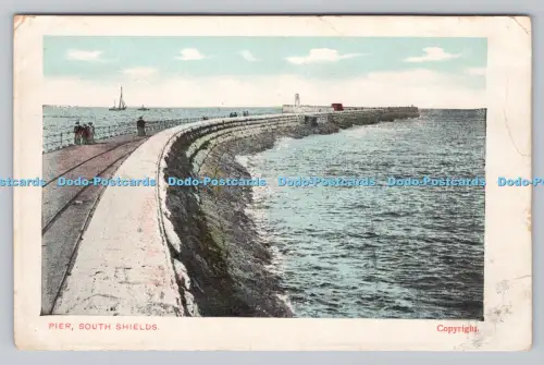 R809490 South Shields. Pier. Postkarte