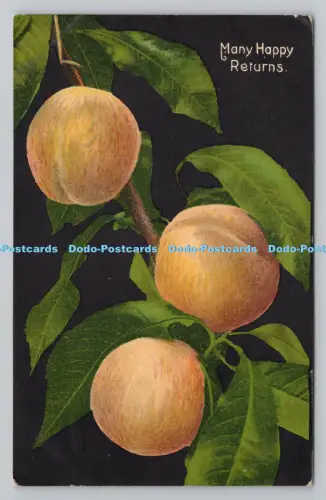 R807774 Viele glückliche Rücksendungen. Der Pfirsich. Max Ettlinger. London. PM. Cheltenham. 19