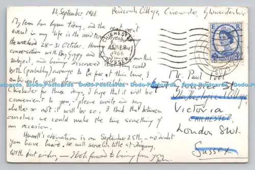 R806185 Cirencester. Rendcomb College. 1966