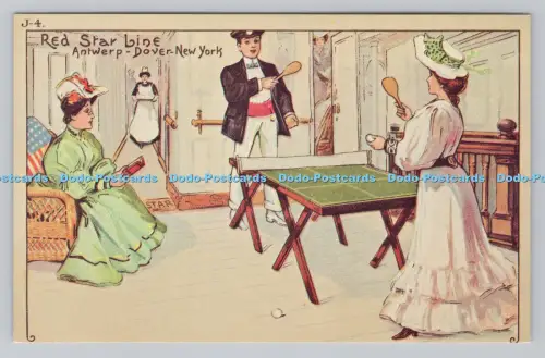 R809494 Antwerpen. Dover. New York. Red Star Line. Tischtennis. Trans Atlantic Re
