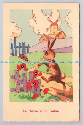 R806191 Le Lievre et la Tortue. Kaninchen. Artistiques Parisiens