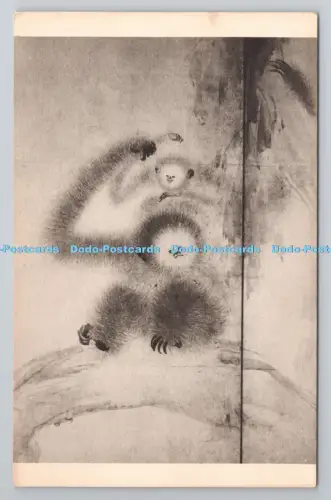 R806192 Affen im Bambushain. Leinwand von Hasegawa Tohaku. Ausstellung Ja