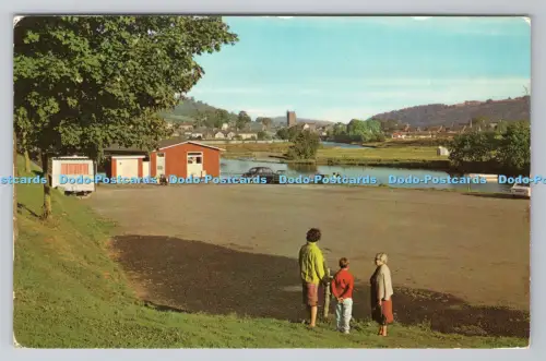 R806199 Brecon. River Usk. Gedruckt in Großbritannien
